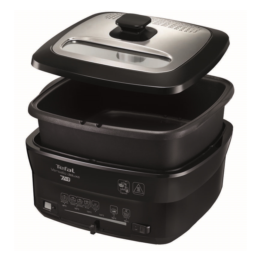 Tefal - Fritteuse 2 l VERSALION DE LUXE 7in1 1600W/230V schwarz