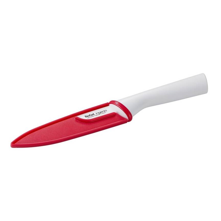 Tefal - Keramikmesser universell INGENIO 13 cm weiß/rot