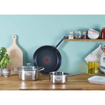 Tefal - Kochgeschirr-Set 10 Stk. COOK EAT Edelstahl