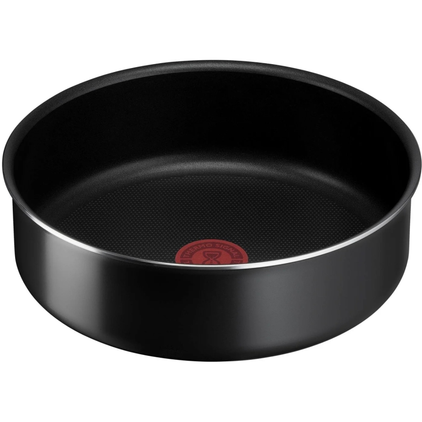 Tefal - Kochgeschirr-Set 10 Stk. INGENIO EASY COOK & CLEAN BLACK