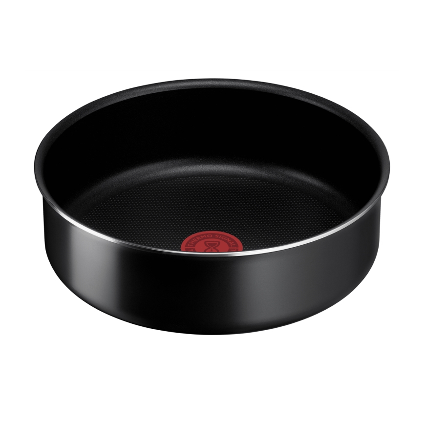 Tefal - Kochgeschirr-Set 13 Stk. INGENIO EASY COOK & CLEAN BLACK