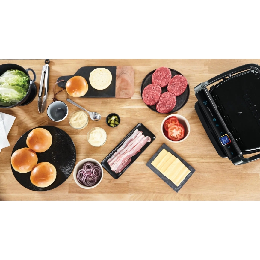 Tefal - Kontaktgrill OPTIGRILL ELITE 2000W/230V schwarz