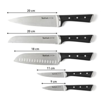 Tefal - Küchenmesser-Set im Block ICE FORCE 6 Stk.