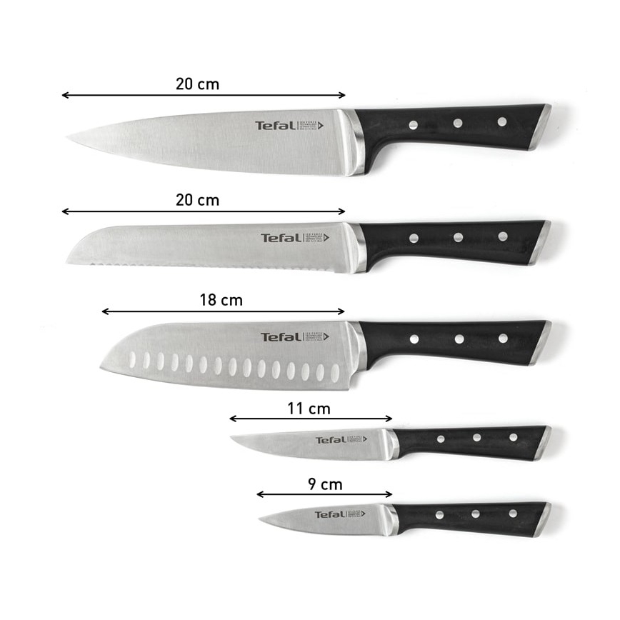 Tefal - Küchenmesser-Set im Block ICE FORCE 6 Stk.