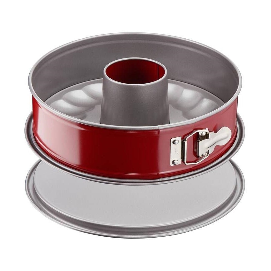 Tefal - Kuchenspringform Savarin DELIBAKE 27 cm rot