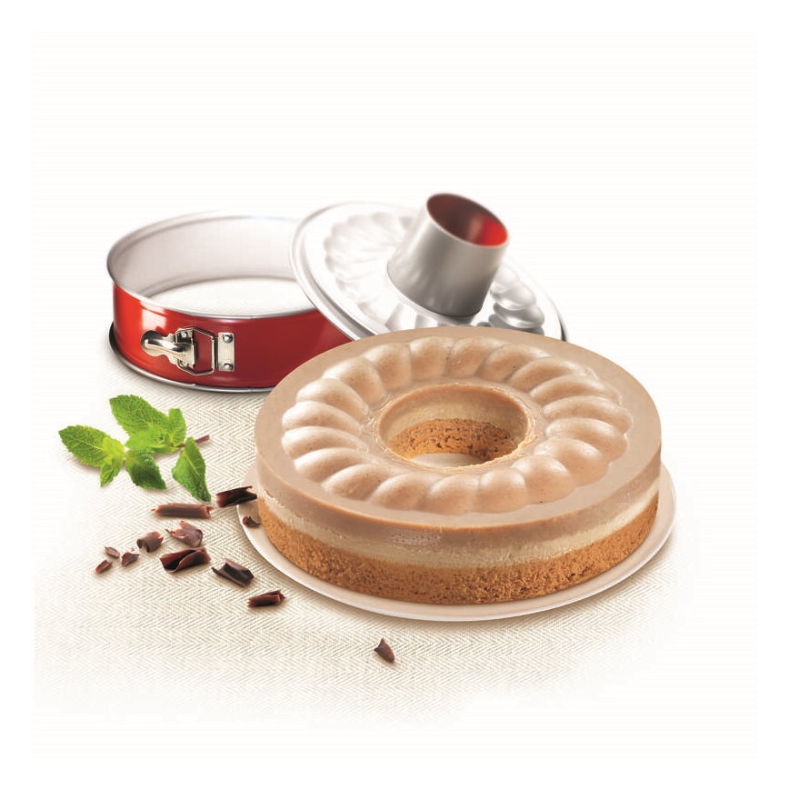 Tefal - Kuchenspringform Savarin DELIBAKE 27 cm rot