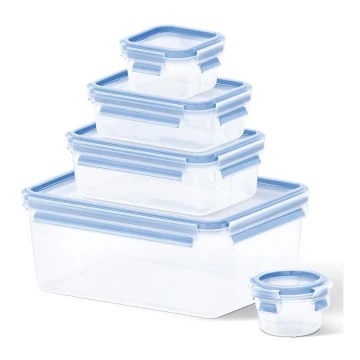 Tefal - Lebensmittelbehälter-Set 5 Stk. MASTER SEAL FRESH blau