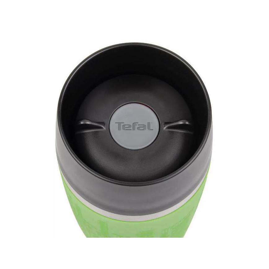 Tefal - Reisebecher 360 ml TRAVEL MUG Edelstahl/grün