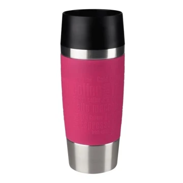 Tefal - Reisebecher 360 ml TRAVEL MUG Edelstahl/rosa