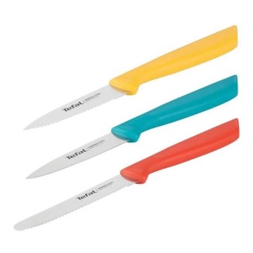 Tefal - Set Edelstahl-Messer 3 Stk. COLORFOOD