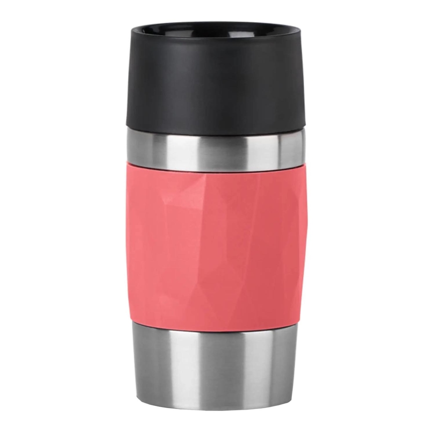 Tefal - Thermobecher 300 ml COMPACT MUG Edelstahl/rot