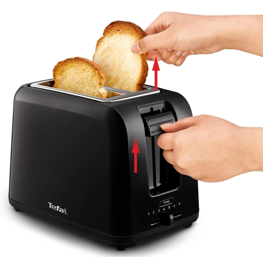 Tefal - Toaster mit zwei Öffnungen VITA 800W/230V schwarz
