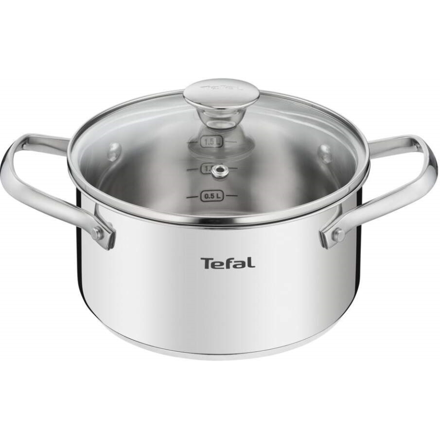 Tefal - Topfset 10 Stk. COOK EAT Edelstahl