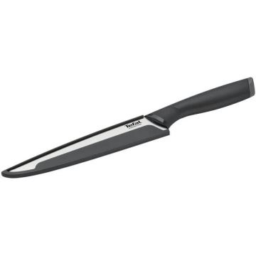 Tefal - Tranchiermesser aus rostfreiem Stahl COMFORT 20 cm Chrom/schwarz