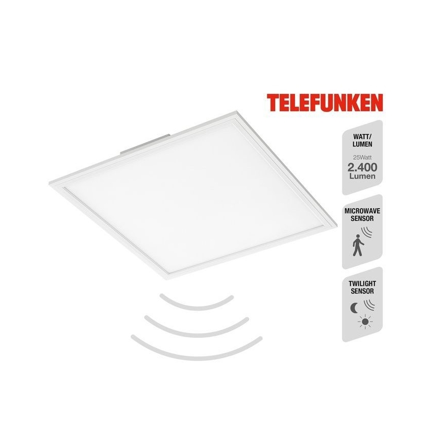 Telefunken 308806TF - Oberflächenmontierbares LED-Panel mit Sensor LED/25W/230V 4000K