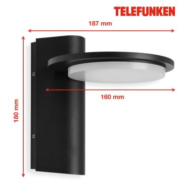 Telefunken 312405TF - LED-Wandleuchte für den Außenbereich LED/10W/230V IP44