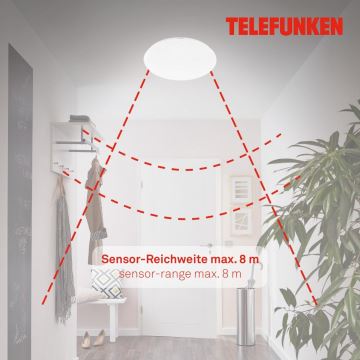 Telefunken 601306TF - LED-Deckenleuchte für Badezimmer mit Sensor LED/20W/230V IP44 d 40 cm