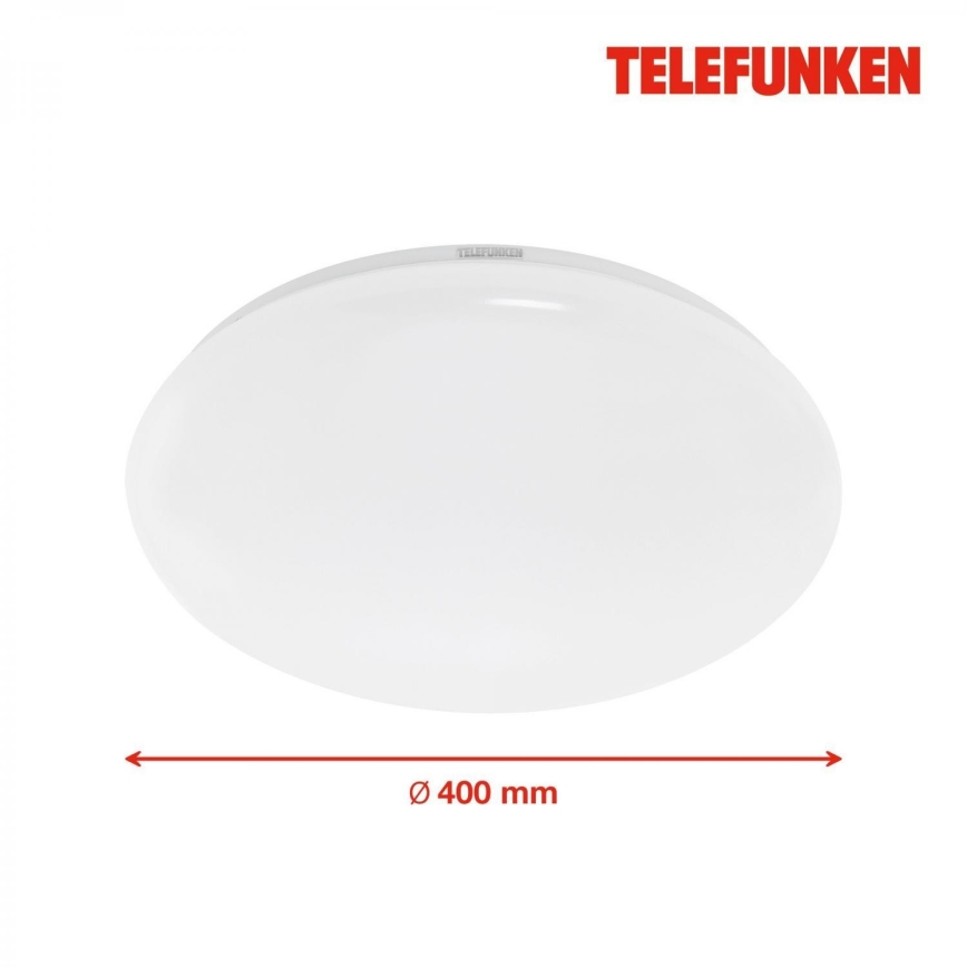 Telefunken 601306TF - LED-Deckenleuchte für Badezimmer mit Sensor LED/20W/230V IP44 d 40 cm