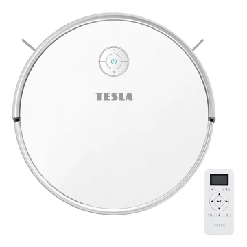 TESLA Electronics RoboStar - Intelligenter Staubsaugerroboter 2-in-1 2600 mAh Wi-Fi weiß + Fernbedienung