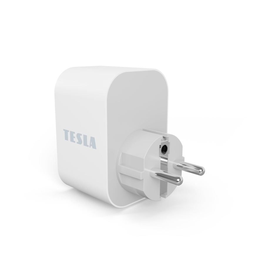 TESLA Smart - Smart-Steckdose 3680W/230V/16A Type F/E 2xUSB-A + 1xUSB-C Wi-Fi