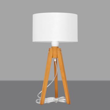 Tischlampe ALBA 1xE27/60W/230V weiß/Eiche
