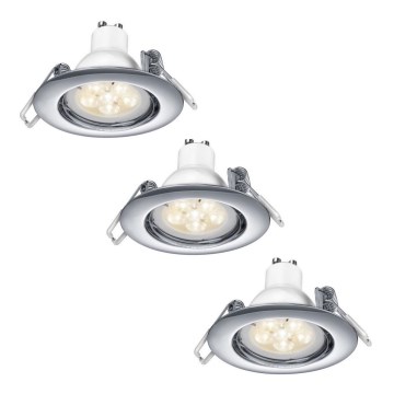 TRIO - PACK 3x LED dimmbare Einbauleuchte 1xGU10/5,5W/230V