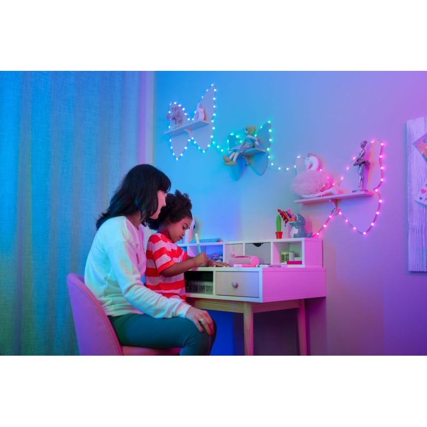 Twinkly - Dimmbare LED-RGB-Weihnachtskette CANDIES 100xLED 8 m USB Wi-Fi