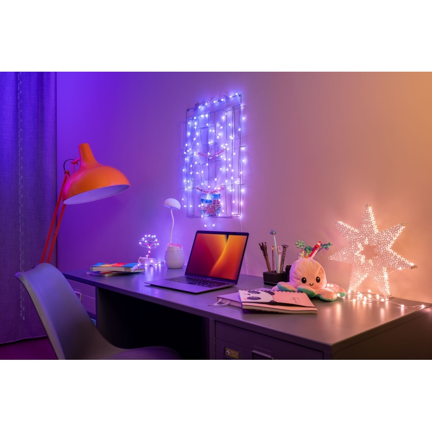 Twinkly - Dimmbare LED-RGB-Weihnachtskette CANDIES 200xLED 14 m USB Wi-Fi