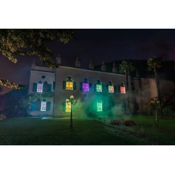 Twinkly - Dimmbarer LED-RGBW-Weihnachtsvorhang für den Außenbereich CURTAIN 210xLED 6,1m IP44 Wi-Fi