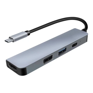 USB-C-Hub 4in1 Stromversorgungssystem 100W und HDMI 4K
