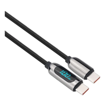 USB-C Kabel mit Anzeige 100W 1m