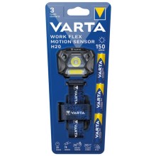 Varta 18648101421 - Dimmbare LED-Stirnlampe mit Sensor WORK FLEX LED/3xAAA IP54