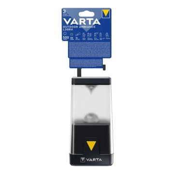 Varta 18666101111 – Dimmbare LED-Campingleuchte OUTDOOR AMBIANCE LED/3xAA