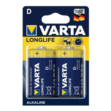 Varta 4120 - 2 St Alkali-Batterien LONGLIFE EXTRA D 1,5V