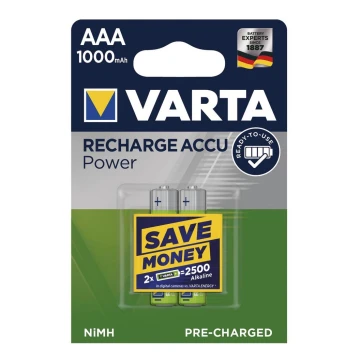 Varta 5703301402 - 2 Stk Ladebatterie RECHARGE  AAA  1,2V