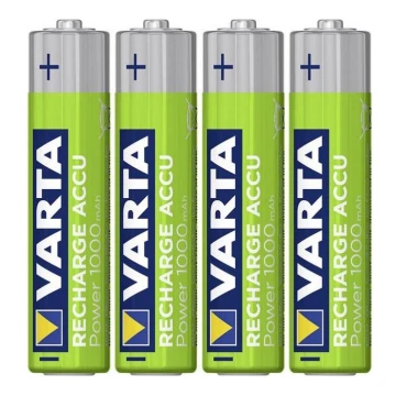 Varta 5703301404 - 4 Stk Ladebatterie RECHARGE  AAA 1,2V