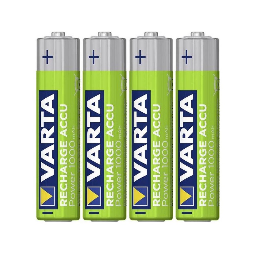 Varta 5703301404 - 4 Stk Ladebatterie RECHARGE  AAA 1,2V