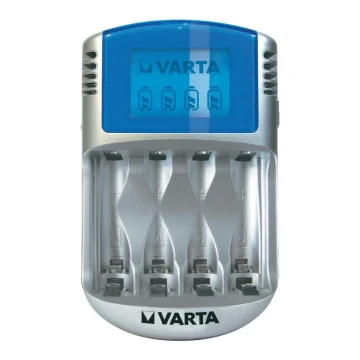 Varta 57070 - Batterieladegerät LCD 4xAA/AAA 100-240V/12V/5V
