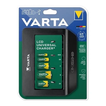 Varta 57688101401 - LCD-Universal-Batterieladegerät 230V