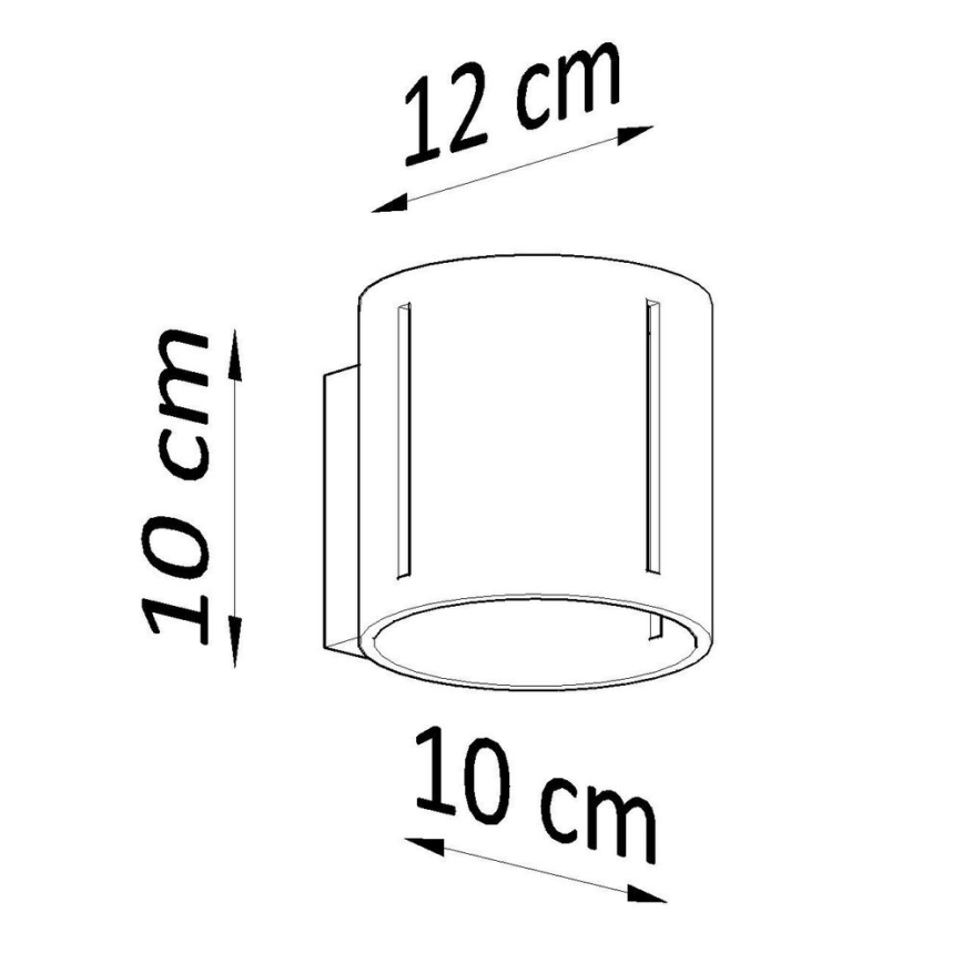 Wandbeleuchtung INEZ 1xG9/40W/230V weiß