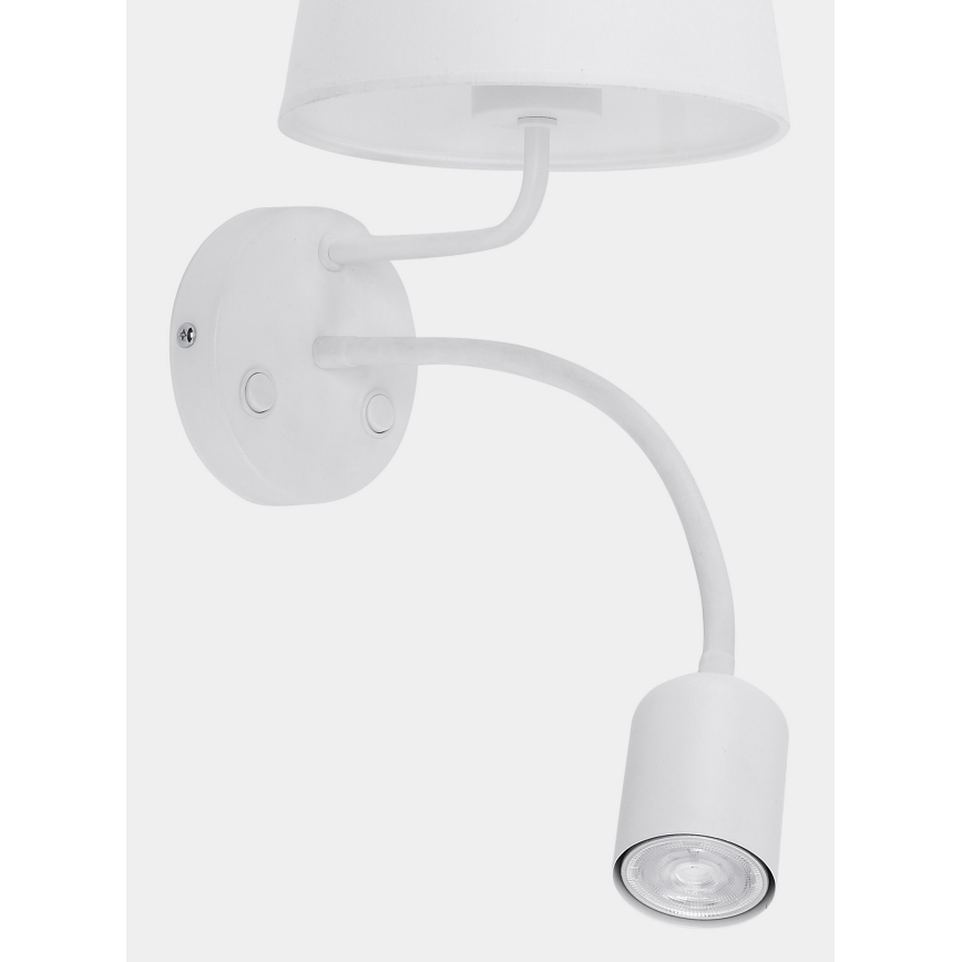 Wandlampe MAJA 1xE27/15W/230V + 1xGU10/10W/230V weiß