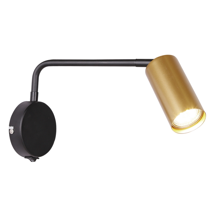 Wandlampe TINA 1xGU10/15W/230V schwarz/gold