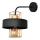 Wandlampe VOLTA 1xE27/60W/230V 34 cm schwarz/gold