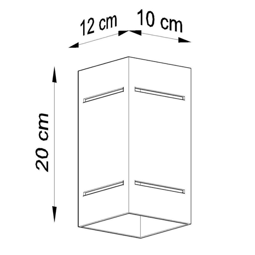 Wandleuchte BLOCCO 1xG9/40W/230V