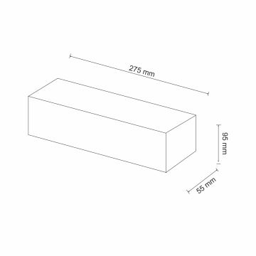 Wandleuchte CEGIELKA 1xE14/12W/230V Gips/weiß