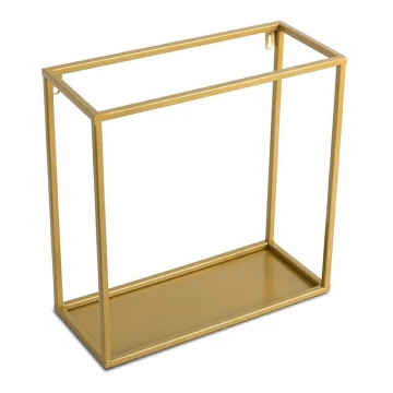 Wandregal 35x35 cm gold