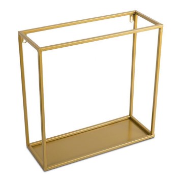 Wandregal 40x40 cm gold