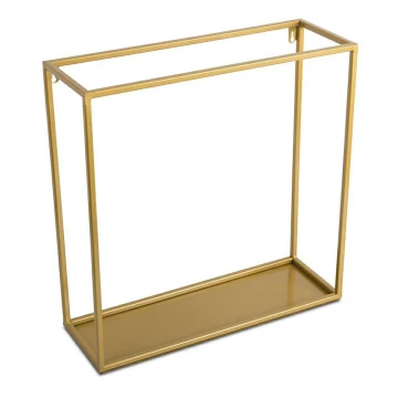 Wandregal 45x45 cm gold