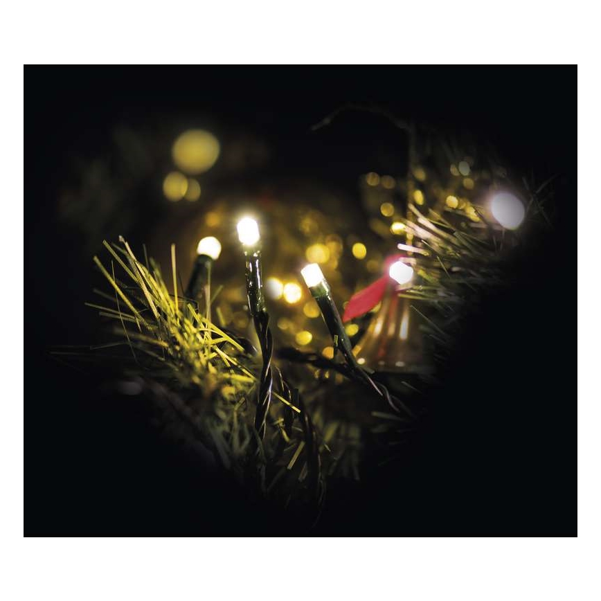 Weihnachtliche Outdoor-LED-Lichterkette 180xLED/23m IP44 warmweiß