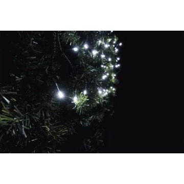 Weihnachtlicher LED-Outdoor-Lichtervorhang 100xLED 2m IP44 kaltweiß